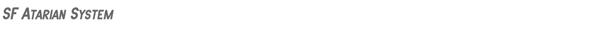 Sample characters SF Atarian System Font